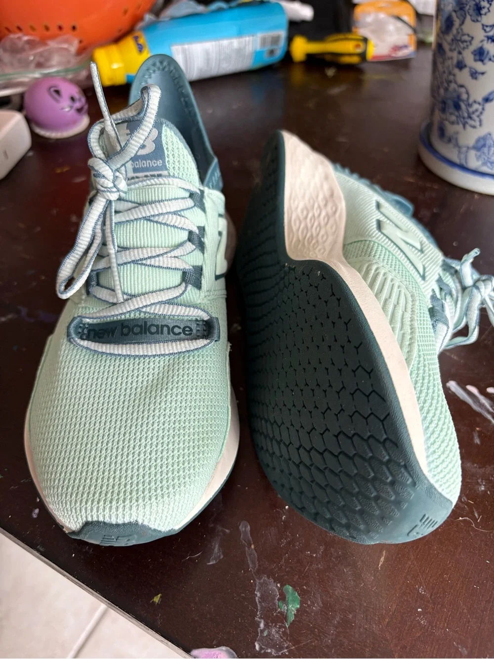 New Balance Mint Green Athletic Running Sneakers